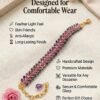 "The Gilded Orchid Weave: Amethyst & Sapphire"