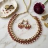 2026/01/1767.jpg "Royal Crimson" Pearl & Ruby Red Crystal Necklace Set