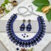 "Midnight Royale" Black & Blue Crystal Necklace Set