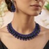 "Midnight Royale" Black & Blue Crystal Necklace Set