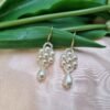 "Classic Grace" White Pearl Drop Earrings