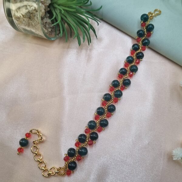 20250922_154227 Black & Red Crystal Vine Bracelet