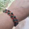 Black & Red Crystal Vine Bracelet