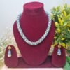 "Slate Blue" Pearl Spiral Rope Necklace Set