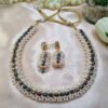 "Aurora Glow" Cream Pearl & Iridescent Crystal Necklace Set