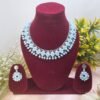 20250922_182444 "Serene Sky" Light Blue Crystal & Silver Necklace Set