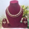 20250922_183017 "Royal Crimson" Pearl & Ruby Red Crystal Necklace Set