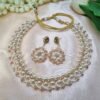 "Champagne Glow" Pearl & Crystal Necklace Set