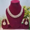 "Champagne Glow" Pearl & Crystal Necklace Set