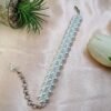 "Pure Elegance" White Pearl & Crystal Lace Bracelet