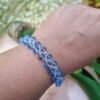 "Sapphire Frost" Blue Crystal & Silver Bracelet