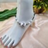 20251123_103728 "Monochrome Swirl" Black & White Beaded Anklet