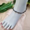 "Mystic Night" Black & Iridescent Crystal Anklet