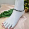 20251123_105215 "Urban Monochrome" Black & White Woven Anklet