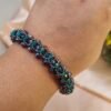 "Mystic Aurora" Purple & Emerald Crystal Bracelet