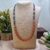 "Sunset Horizon" Orange & Royal Blue Necklace Set