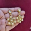 "Golden Honey" Amber Crystal & Pearl Floral Choker Set