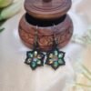 "Mystic Night" Iridescent Crystal & Black Star Earrings