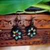 "Mystic Night" Iridescent Crystal & Black Star Earrings
