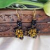 "Midnight Gold" Black & Metallic Crystal Star Earrings