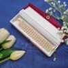 "Ivory Luxe" 5-Row Cream Pearl Wide Cuff