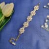 "Vintage Romance" Cream Pearl Flower Cluster Bracelet