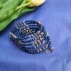 "Midnight Galaxy" Navy & Iridescent Wrap Bracelet