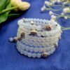 20251130_165012 "Ocean Mist" Pearl & Blue Crystal Wrap Bracelet