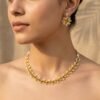 "Sunshine Bloom" Yellow & White Floral Vine Choker Set