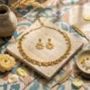 "Sunshine Bloom" Yellow & White Floral Vine Choker Set